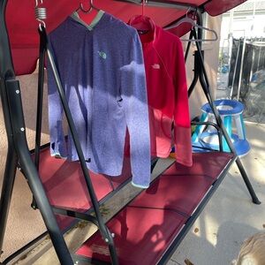 Lot of 2 The North Face Purple and Pink Jackets, Sz Large